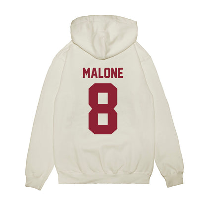 Iowa State - NCAA Football : Vontroy Malone - Vintage Helmet Premium Hooded Sweatshirt-1
