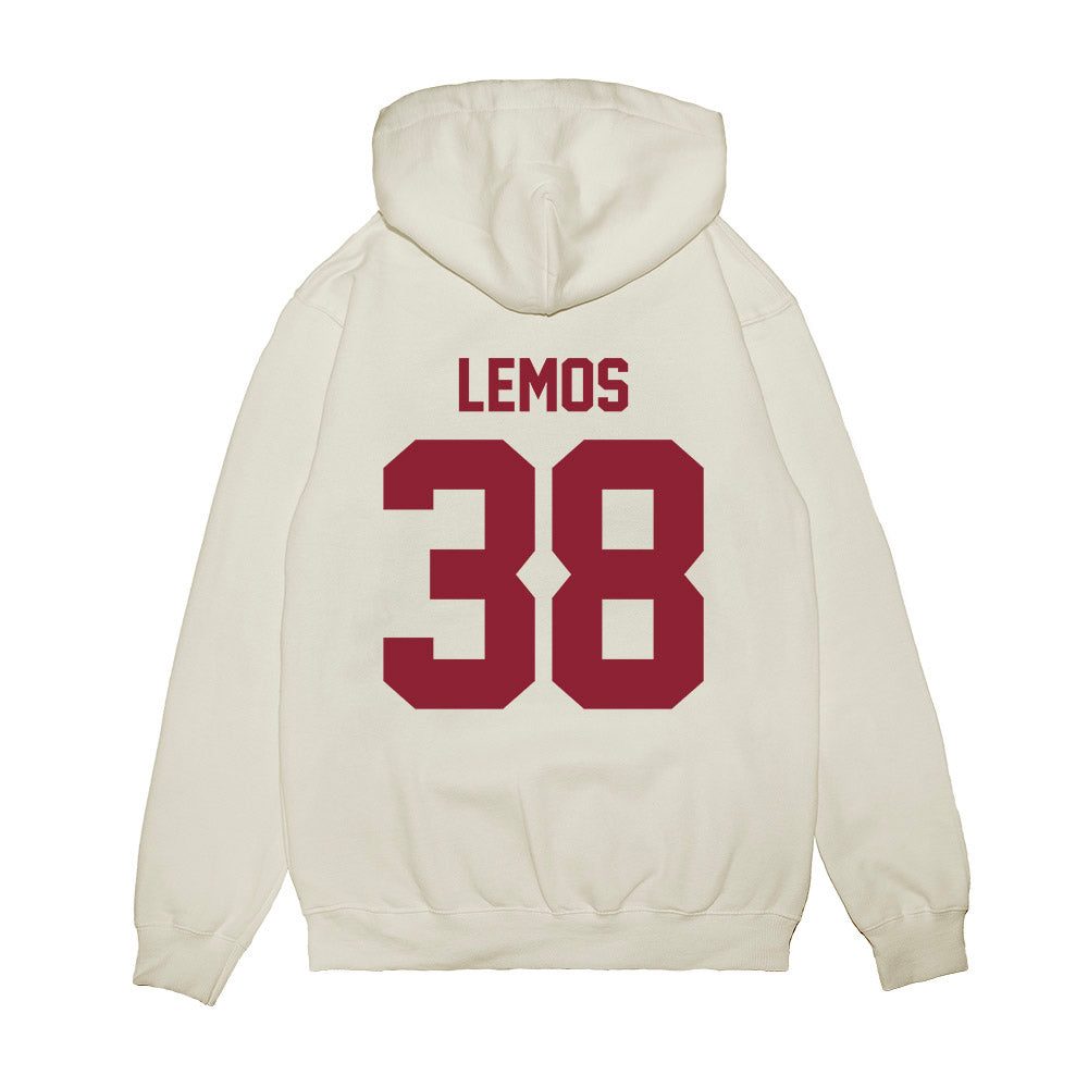 Iowa State - NCAA Football : Eddie Lemos - Vintage Helmet Premium Hooded Sweatshirt-1