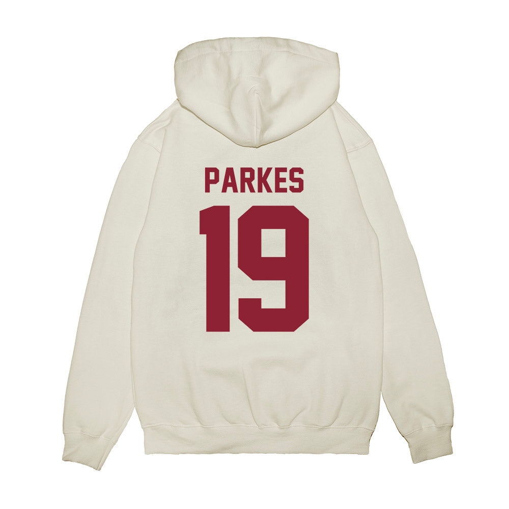 Iowa State - NCAA Football : Michael Parkes - Vintage Helmet Premium Hooded Sweatshirt-1