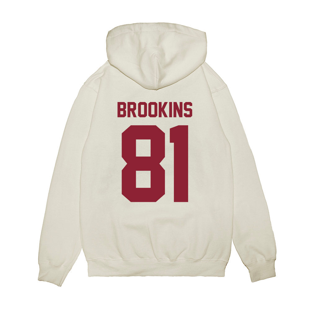 Iowa State - NCAA Football : Karon Brookins - Vintage Helmet Premium Hooded Sweatshirt-1