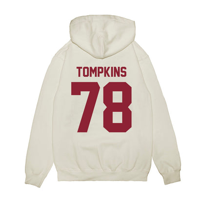Iowa State - NCAA Football : Will Tompkins - Vintage Helmet Premium Hooded Sweatshirt-1