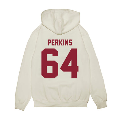 Iowa State - NCAA Football : Sione Perkins - Vintage Helmet Premium Hooded Sweatshirt-1