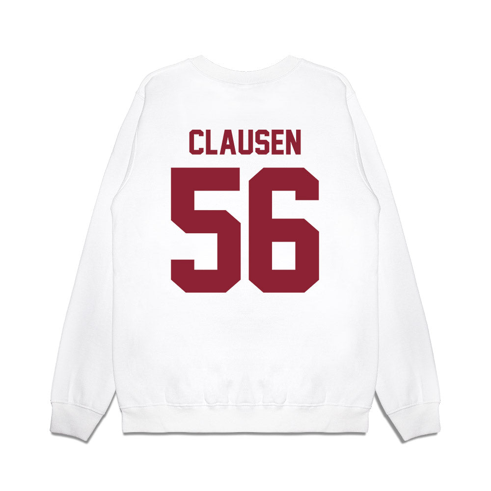 Iowa State - NCAA Football : Drew Clausen - Vintage Helmet Premium Crewneck Sweatshirt-1