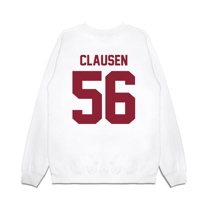 Iowa State - NCAA Football : Drew Clausen - Vintage Helmet Premium Crewneck Sweatshirt-1