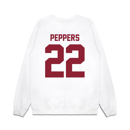 Iowa State - NCAA Football : Ryver Peppers - Vintage Helmet Premium Crewneck Sweatshirt-1