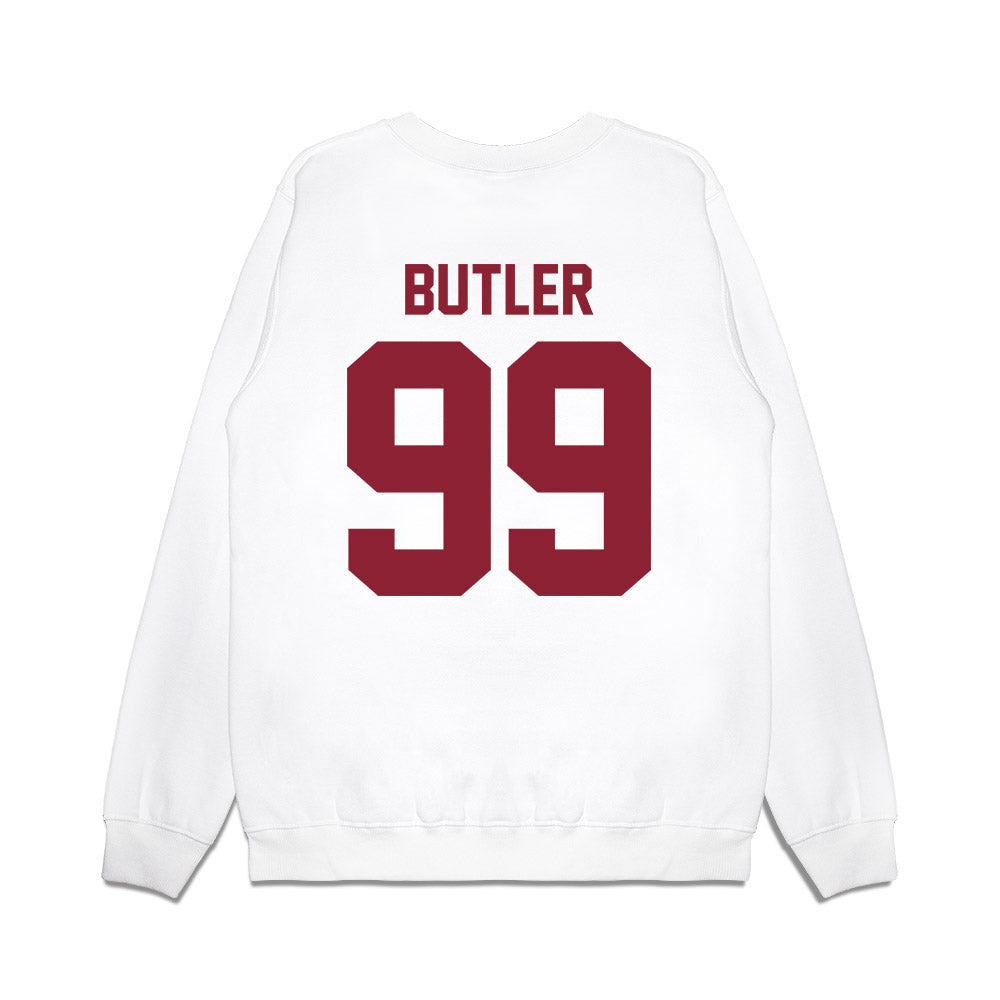 Iowa State - NCAA Football : Cannon Butler - Vintage Helmet Premium Crewneck Sweatshirt-1