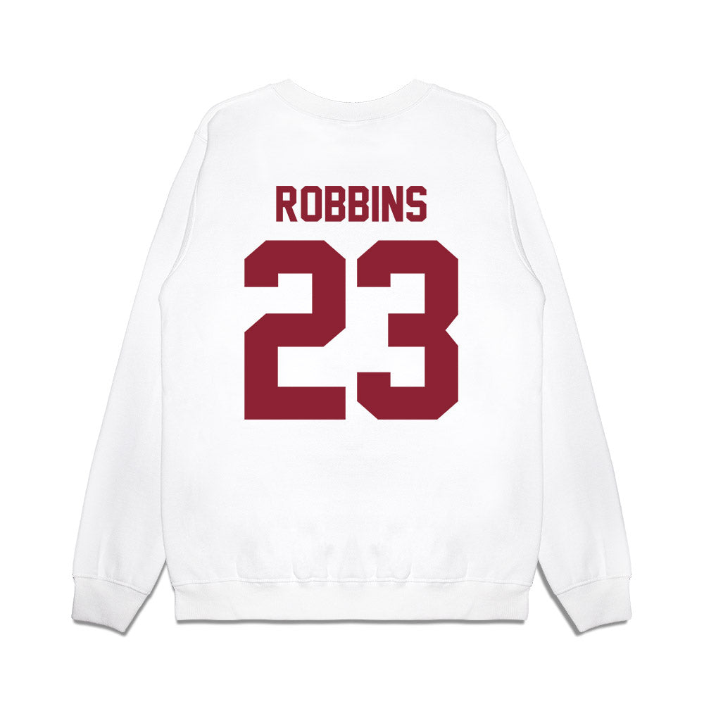 Iowa State - NCAA Football : Carson Robbins - Vintage Helmet Premium Crewneck Sweatshirt-1