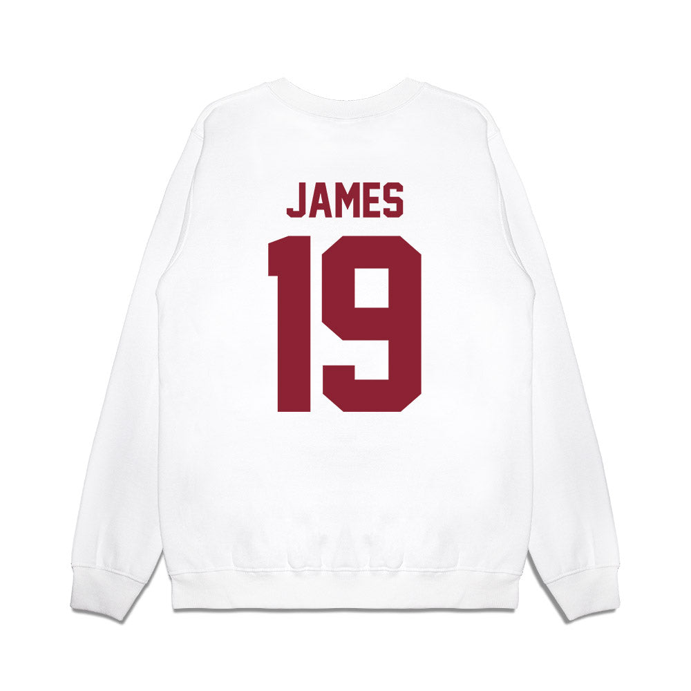 Iowa State - NCAA Football : Ta’Shawn James - Vintage Helmet Premium Crewneck Sweatshirt-1