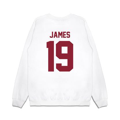 Iowa State - NCAA Football : Ta’Shawn James - Vintage Helmet Premium Crewneck Sweatshirt-1
