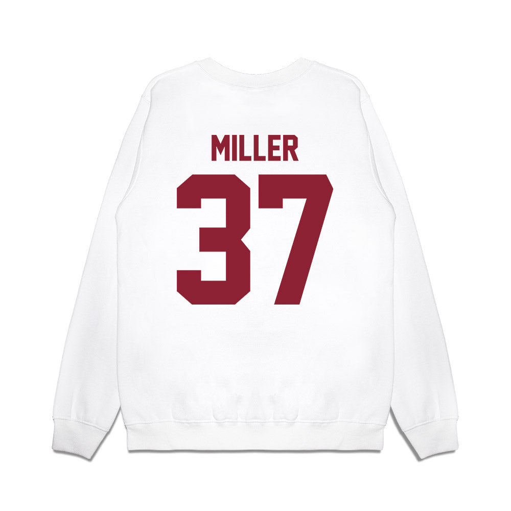 Iowa State - NCAA Football : Easton Miller - Vintage Helmet Premium Crewneck Sweatshirt-1