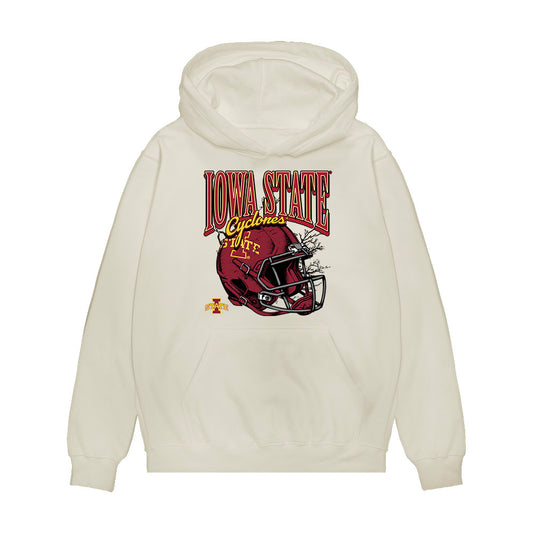 Iowa State - NCAA Football : Carson Dinter - Vintage Helmet Premium Hooded Sweatshirt-0