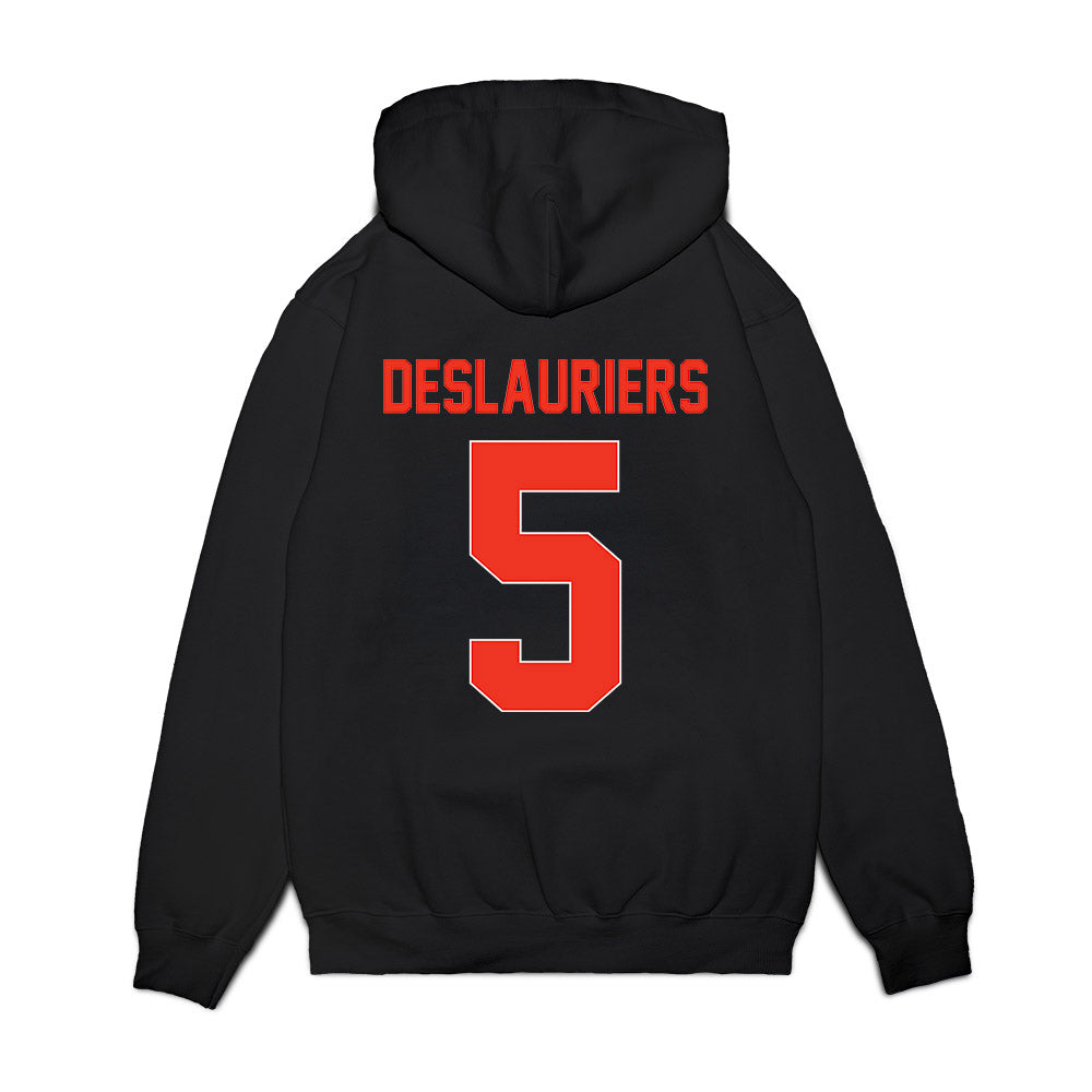 Syracuse - NCAA Football : Antoine Deslauriers - Vintage Helmet Premium Hooded Sweatshirt-1