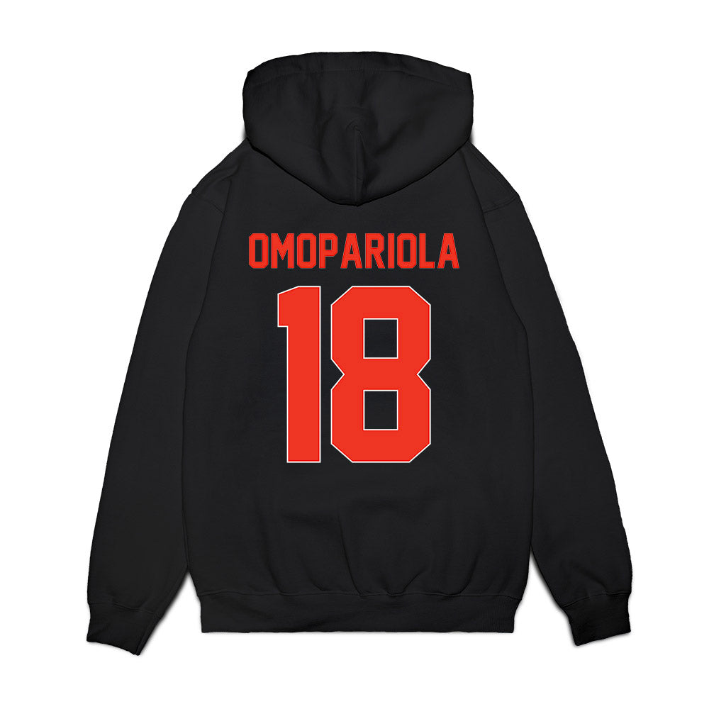 Syracuse - NCAA Football : David Omopariola - Vintage Helmet Premium Hooded Sweatshirt-1