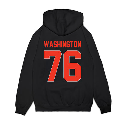Syracuse - NCAA Football : Byron Washington - Vintage Helmet Premium Hooded Sweatshirt-1