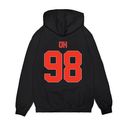 Syracuse - NCAA Football : Jadyn Oh - Vintage Helmet Premium Hooded Sweatshirt-1
