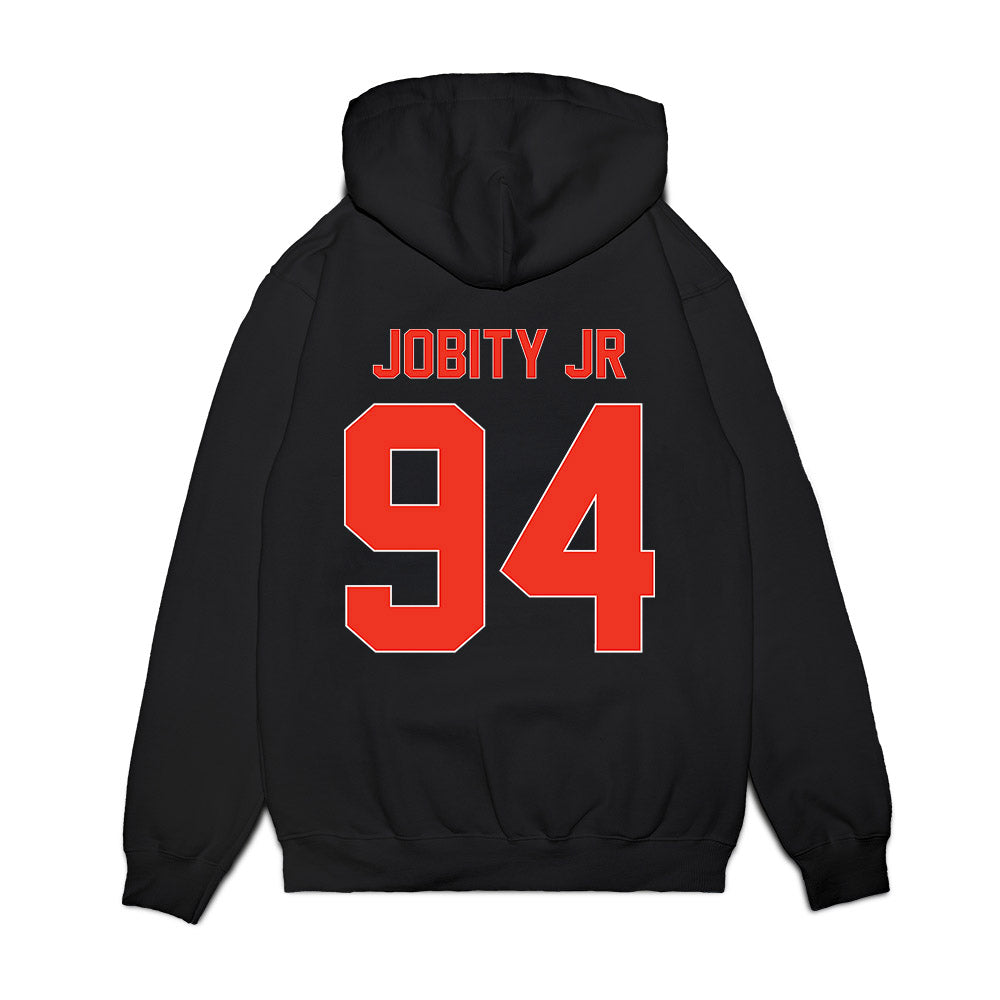 Syracuse - NCAA Football : Kevin Jobity Jr - Vintage Helmet Premium Hooded Sweatshirt-1
