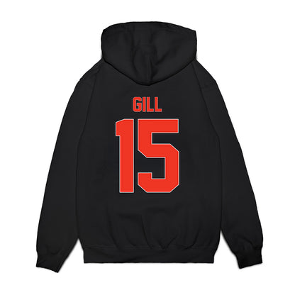 Syracuse - NCAA Football : Darrell Gill - Vintage Helmet Premium Hooded Sweatshirt-1