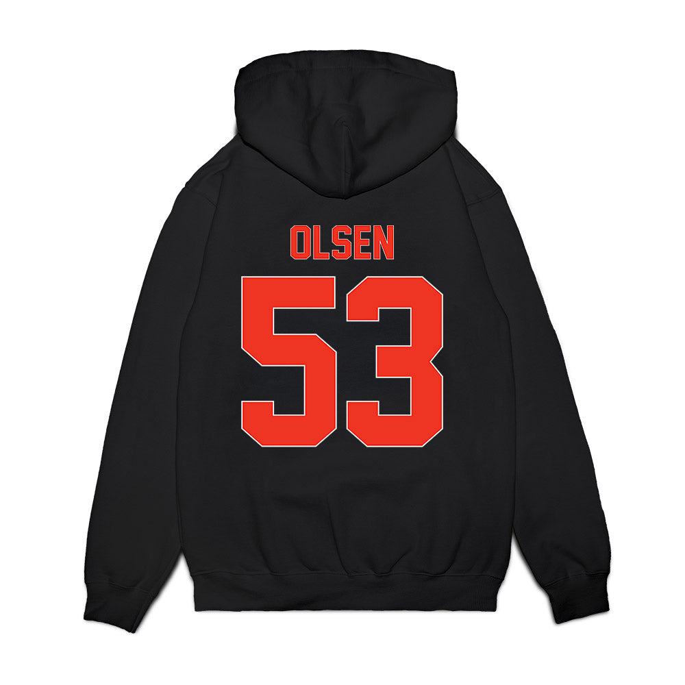Syracuse - NCAA Football : Ted Olsen - Vintage Helmet Premium Hooded Sweatshirt-1