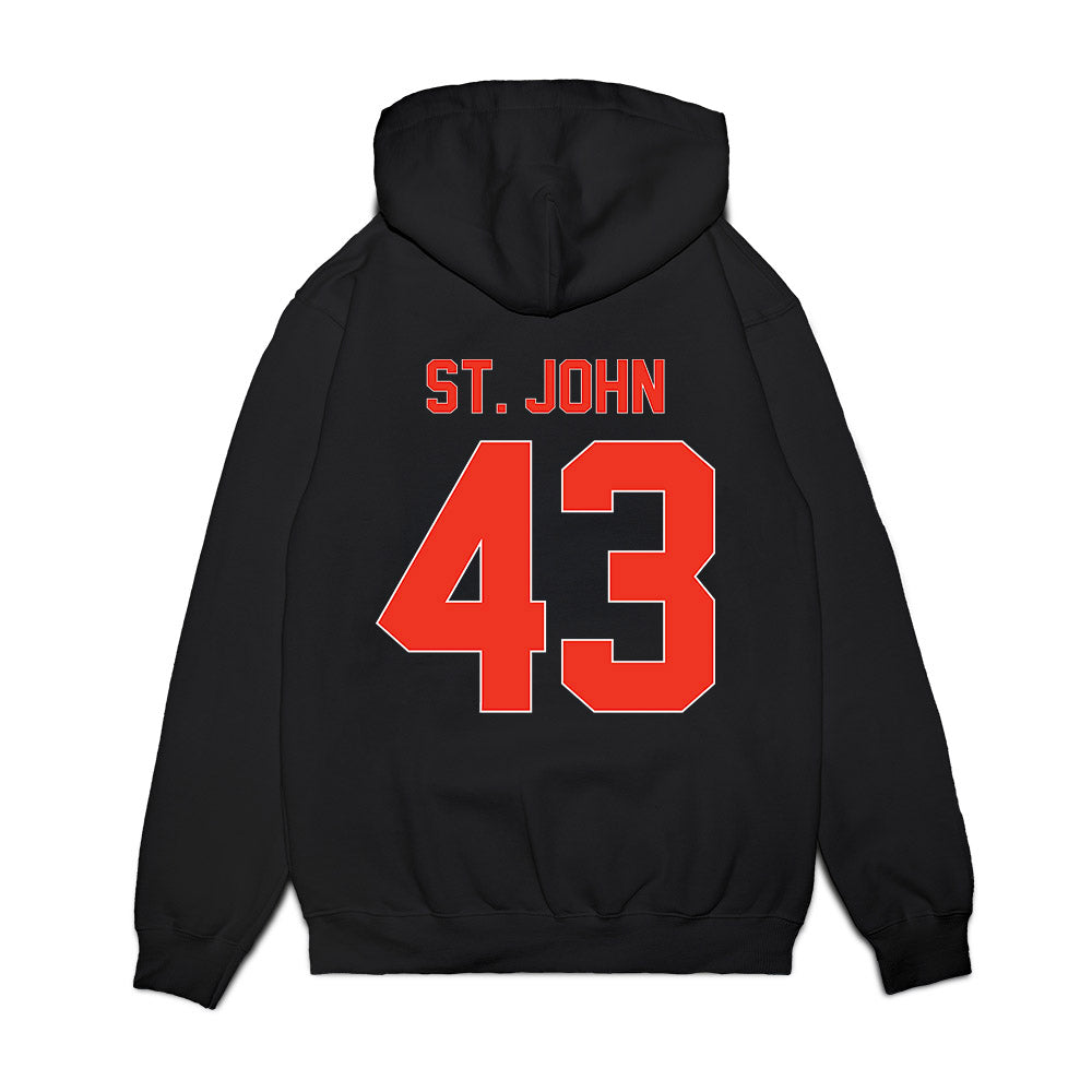 Syracuse - NCAA Football : Garvin St. John - Vintage Helmet Premium Hooded Sweatshirt-1