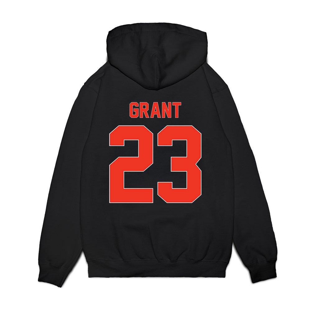 Syracuse - NCAA Football : Devin Grant - Vintage Helmet Premium Hooded Sweatshirt-1