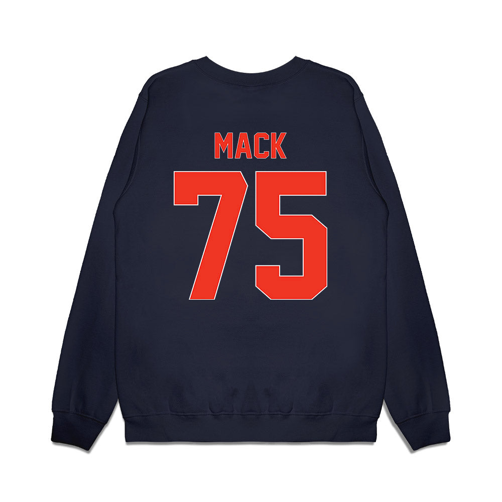 Syracuse - NCAA Football : Trevion Mack - Vintage Helmet Premium Crewneck Sweatshirt-1