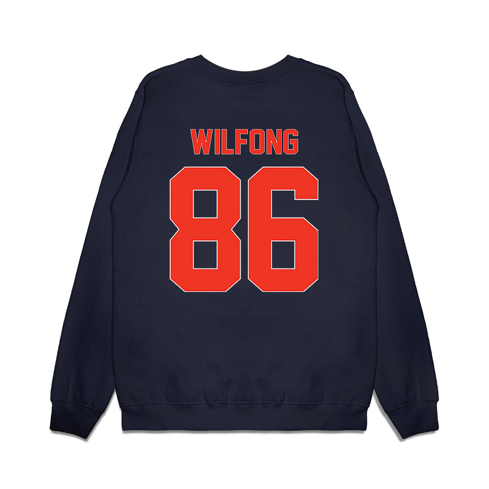 Syracuse - NCAA Football : Terrell Wilfong - Vintage Helmet Premium Crewneck Sweatshirt-1
