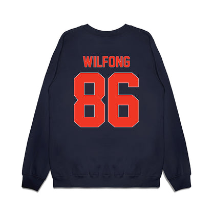 Syracuse - NCAA Football : Terrell Wilfong - Vintage Helmet Premium Crewneck Sweatshirt-1