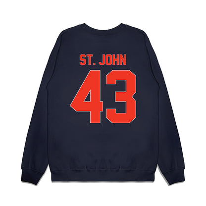 Syracuse - NCAA Football : Garvin St. John - Vintage Helmet Premium Crewneck Sweatshirt-1