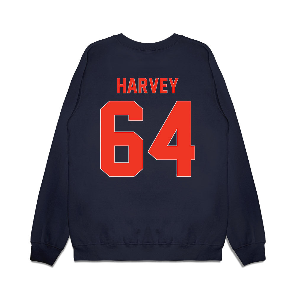 Syracuse - NCAA Football : Skylar Harvey - Vintage Helmet Premium Crewneck Sweatshirt-1
