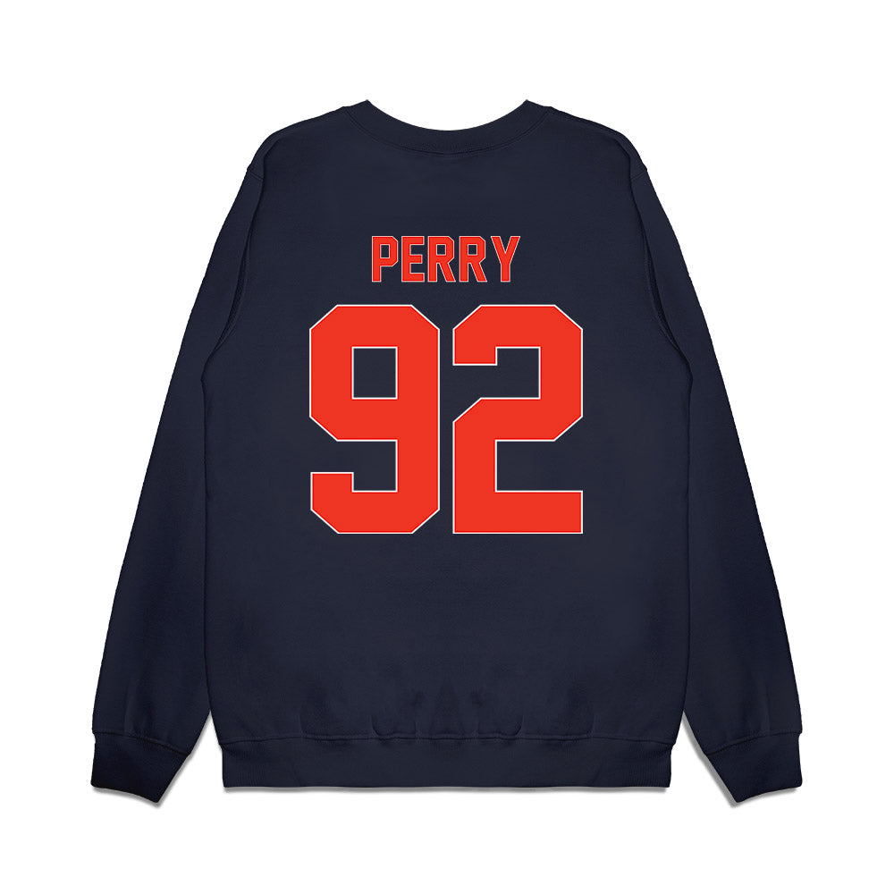 Syracuse - NCAA Football : Rashard Perry - Vintage Helmet Premium Crewneck Sweatshirt-1