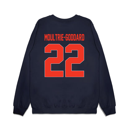 Syracuse - NCAA Football : Zyian Moultrie-Goddard - Vintage Helmet Premium Crewneck Sweatshirt-1