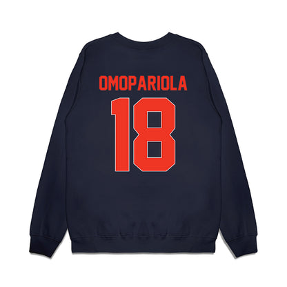 Syracuse - NCAA Football : David Omopariola - Vintage Helmet Premium Crewneck Sweatshirt-1