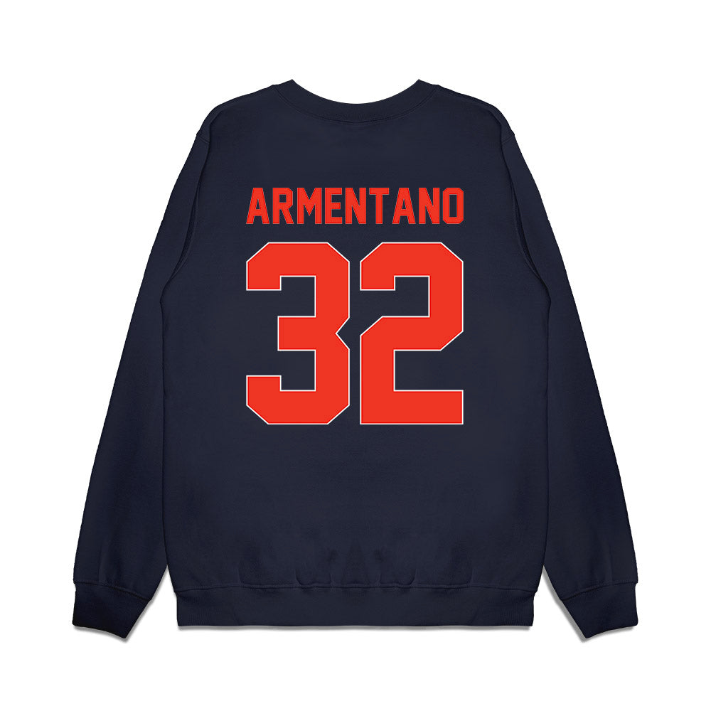 Syracuse - NCAA Football : Nicholas Armentano - Vintage Helmet Premium Crewneck Sweatshirt-1