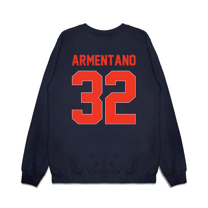 Syracuse - NCAA Football : Nicholas Armentano - Vintage Helmet Premium Crewneck Sweatshirt-1