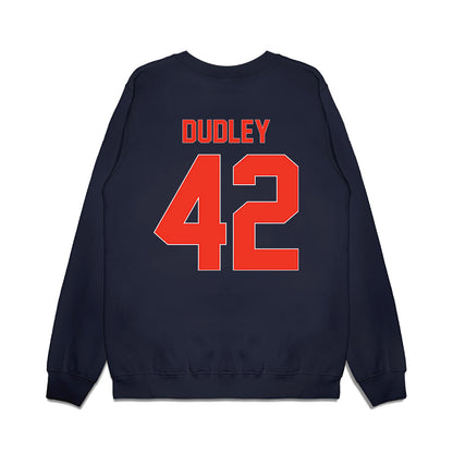 Syracuse - NCAA Football : William Dudley - Vintage Helmet Premium Crewneck Sweatshirt-1