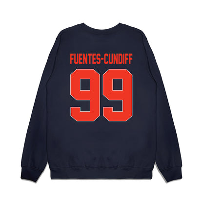 Syracuse - NCAA Football : Elijah Fuentes-Cundiff - Vintage Helmet Premium Crewneck Sweatshirt-1