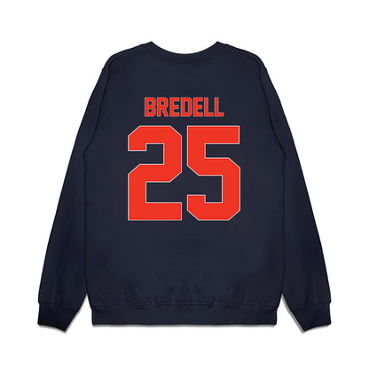 Syracuse - NCAA Football : Ziyyon Bredell - Vintage Helmet Premium Crewneck Sweatshirt-1
