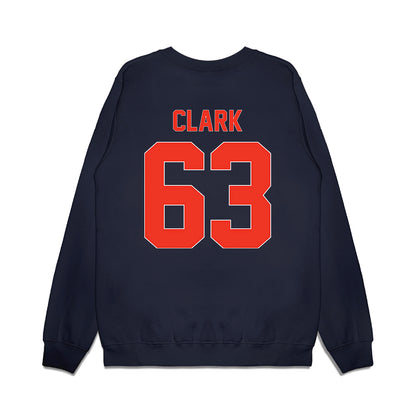 Syracuse - NCAA Football : Carter Clark - Vintage Helmet Premium Crewneck Sweatshirt-1