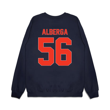 Syracuse - NCAA Football : Patrick Alberga - Vintage Helmet Premium Crewneck Sweatshirt-1