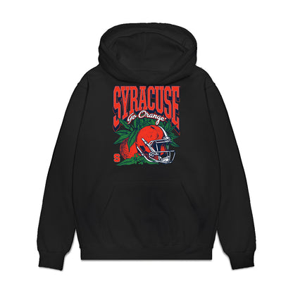 Syracuse - NCAA Football : Malachi Coleman - Vintage Helmet Premium Hooded Sweatshirt-0