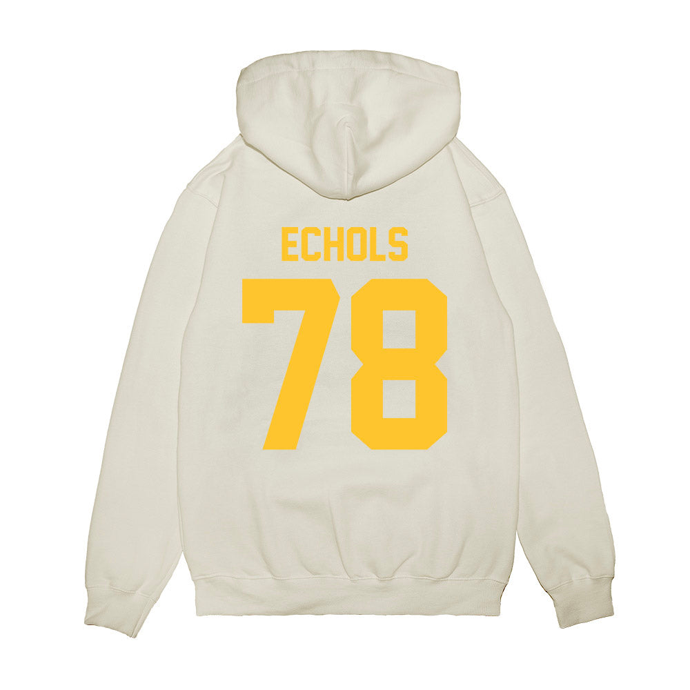 LSU - NCAA Football : Coen Echols - Vintage Helmet Premium Hooded Sweatshirt-1