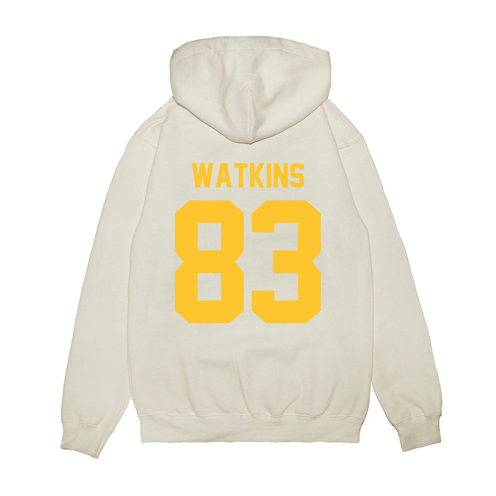 LSU - NCAA Football : Jelani Watkins - Vintage Helmet Premium Hooded Sweatshirt-1