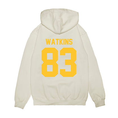 LSU - NCAA Football : Jelani Watkins - Vintage Helmet Premium Hooded Sweatshirt-1