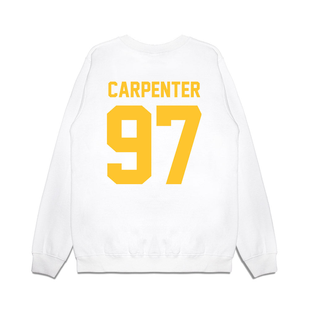 LSU - NCAA Football : Dylan Carpenter - Vintage Helmet Premium Crewneck Sweatshirt-1