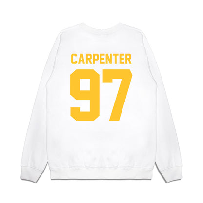 LSU - NCAA Football : Dylan Carpenter - Vintage Helmet Premium Crewneck Sweatshirt-1