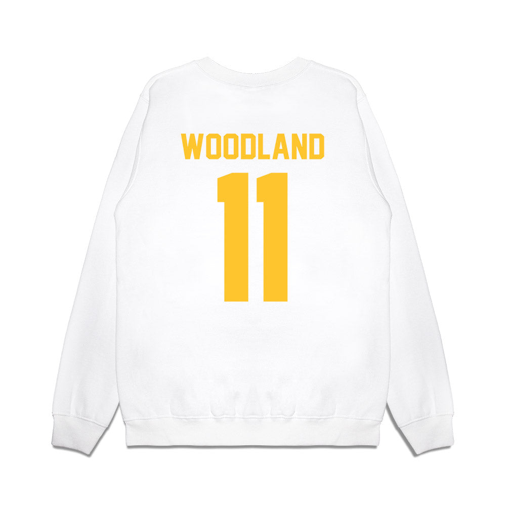 LSU - NCAA Football : PJ Woodland - Vintage Helmet Premium Crewneck Sweatshirt-1