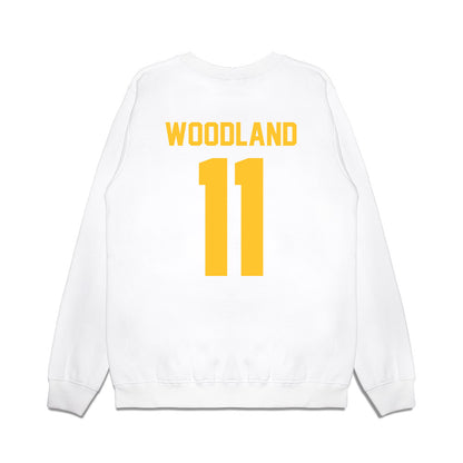 LSU - NCAA Football : PJ Woodland - Vintage Helmet Premium Crewneck Sweatshirt-1