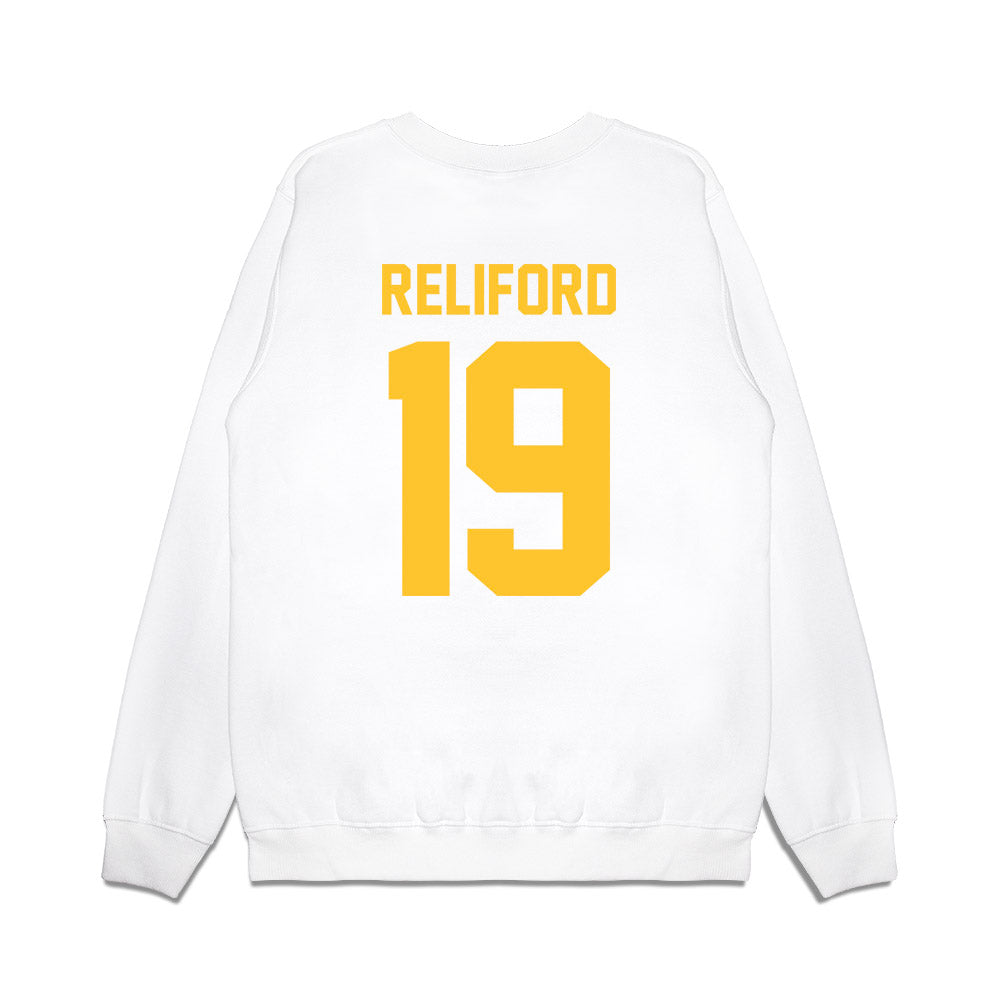 LSU - NCAA Football : Gabriel Reliford - Vintage Helmet Premium Crewneck Sweatshirt-1