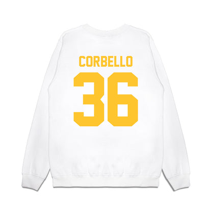 LSU - NCAA Football : Aidan Corbello - Vintage Helmet Premium Crewneck Sweatshirt-1