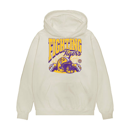 LSU - NCAA Football : Craig Walton Jr - Vintage Helmet Premium Hooded Sweatshirt-0